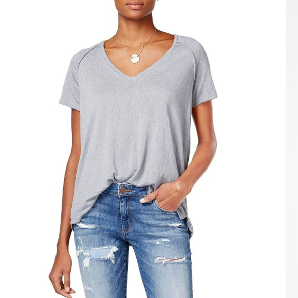 Project Social T High Low Split Side Emmylou Shirt - Picture 1 of 8